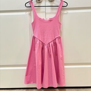Pink Sleeveless Kids Dress